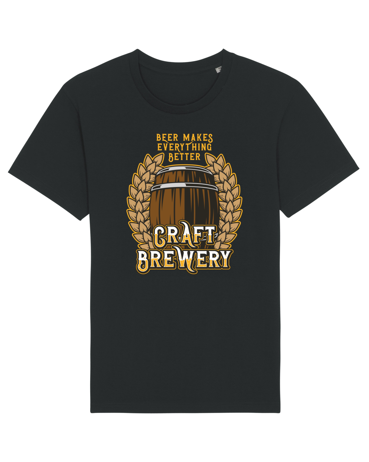 Tricou mânecă scurtă Unisex Rocker Black
