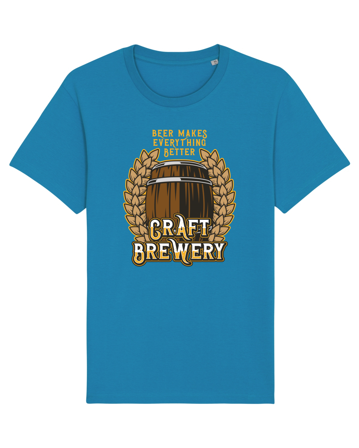 Tricou mânecă scurtă Unisex Rocker Azur