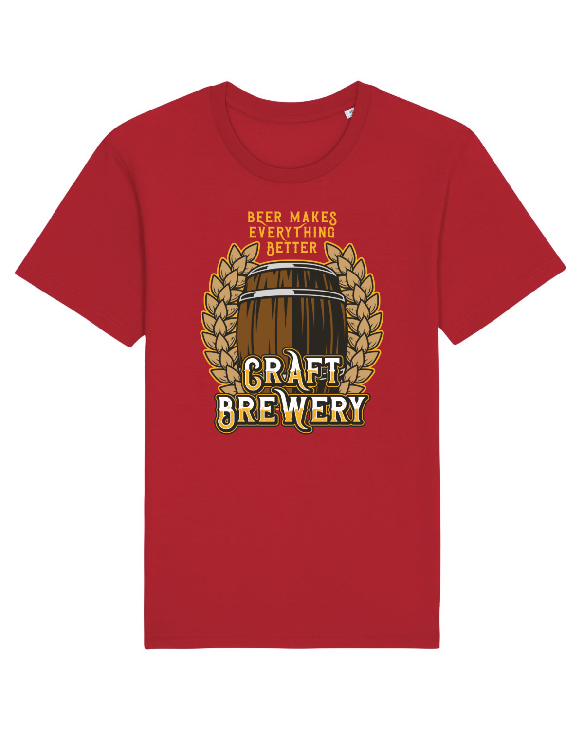 Tricou mânecă scurtă Unisex Rocker Red