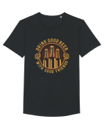 Drink Good Beer With Good Friends Tricou mânecă scurtă guler larg Bărbat Skater