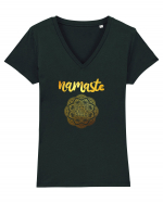 Namaste Tricou mânecă scurtă guler V Damă Evoker