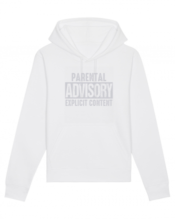 Parental Advisory Explicit Content White