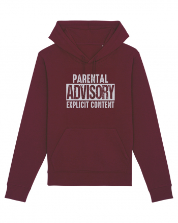 Parental Advisory Explicit Content Burgundy