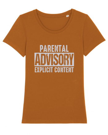 Parental Advisory Explicit Content Roasted Orange