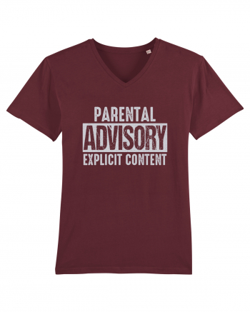 Parental Advisory Explicit Content Burgundy