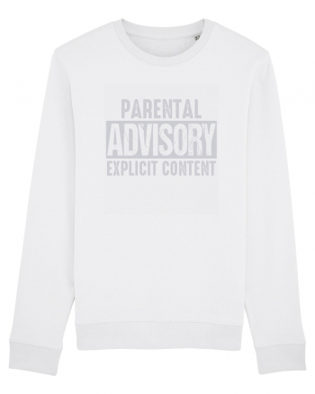 Parental Advisory Explicit Content White