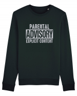 Parental Advisory Explicit Content Bluză mânecă lungă Unisex Rise