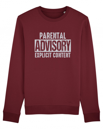 Parental Advisory Explicit Content Burgundy