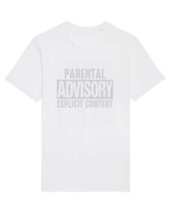 Parental Advisory Explicit Content White