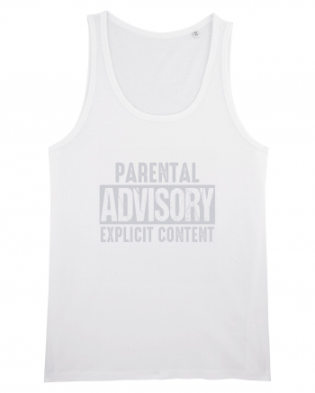 Parental Advisory Explicit Content White