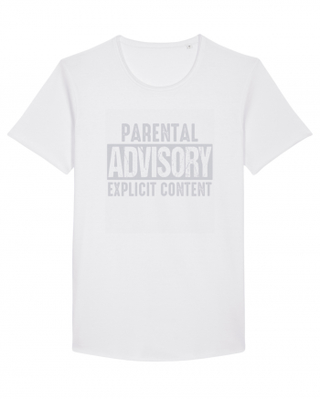 Parental Advisory Explicit Content White