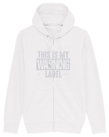 This Is My Warning Label White