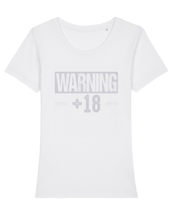 Warning +18 White