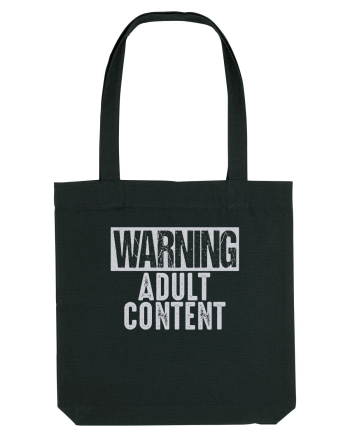 Warning Adult Content Black