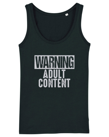 Warning Adult Content Black