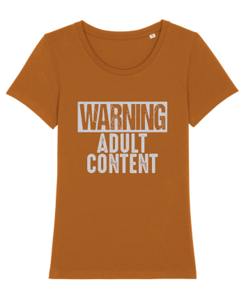 Warning Adult Content Roasted Orange