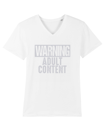 Warning Adult Content White