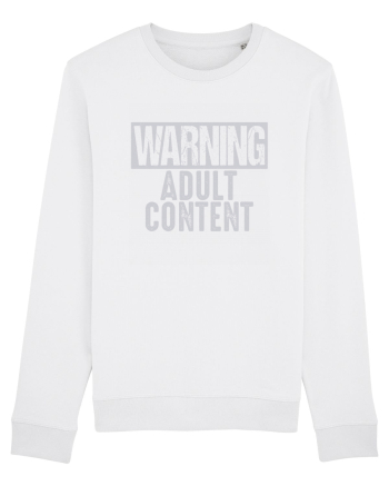Warning Adult Content White