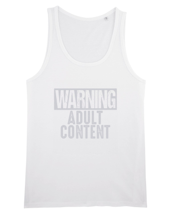 Warning Adult Content White