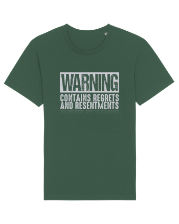 Warning Contains Regrets And Resentments Bottle Green