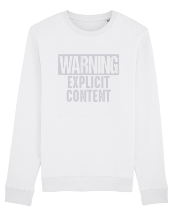 Warning Explicit Content White