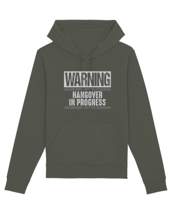 Warning Hangover In Progress Khaki