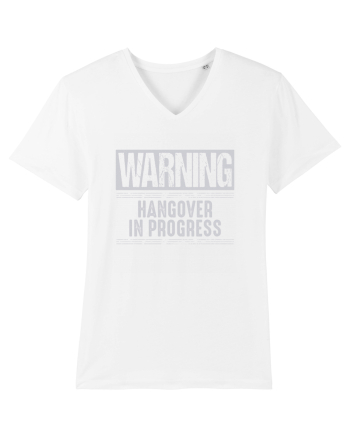 Warning Hangover In Progress White