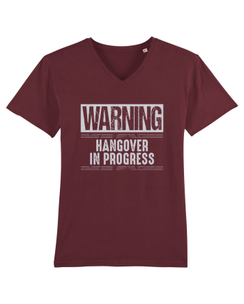 Warning Hangover In Progress Burgundy