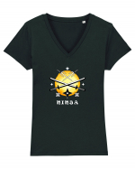 Ninja Tricou mânecă scurtă guler V Damă Evoker