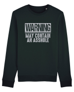 Warning May Contain An Asshole Bluză mânecă lungă Unisex Rise