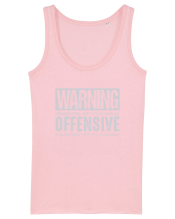 Warning Offensive Cotton Pink