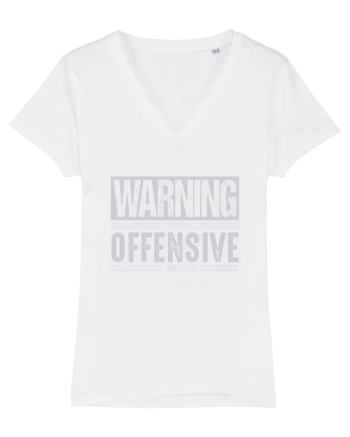Warning Offensive White