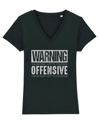 Warning Offensive Black