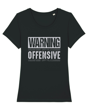 Warning Offensive Black