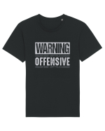 Warning Offensive Tricou mânecă scurtă Unisex Rocker