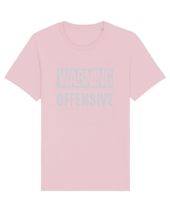 Warning Offensive Cotton Pink