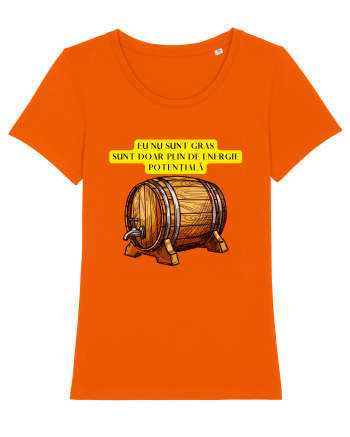 EU NU SUNT GRAS Bright Orange