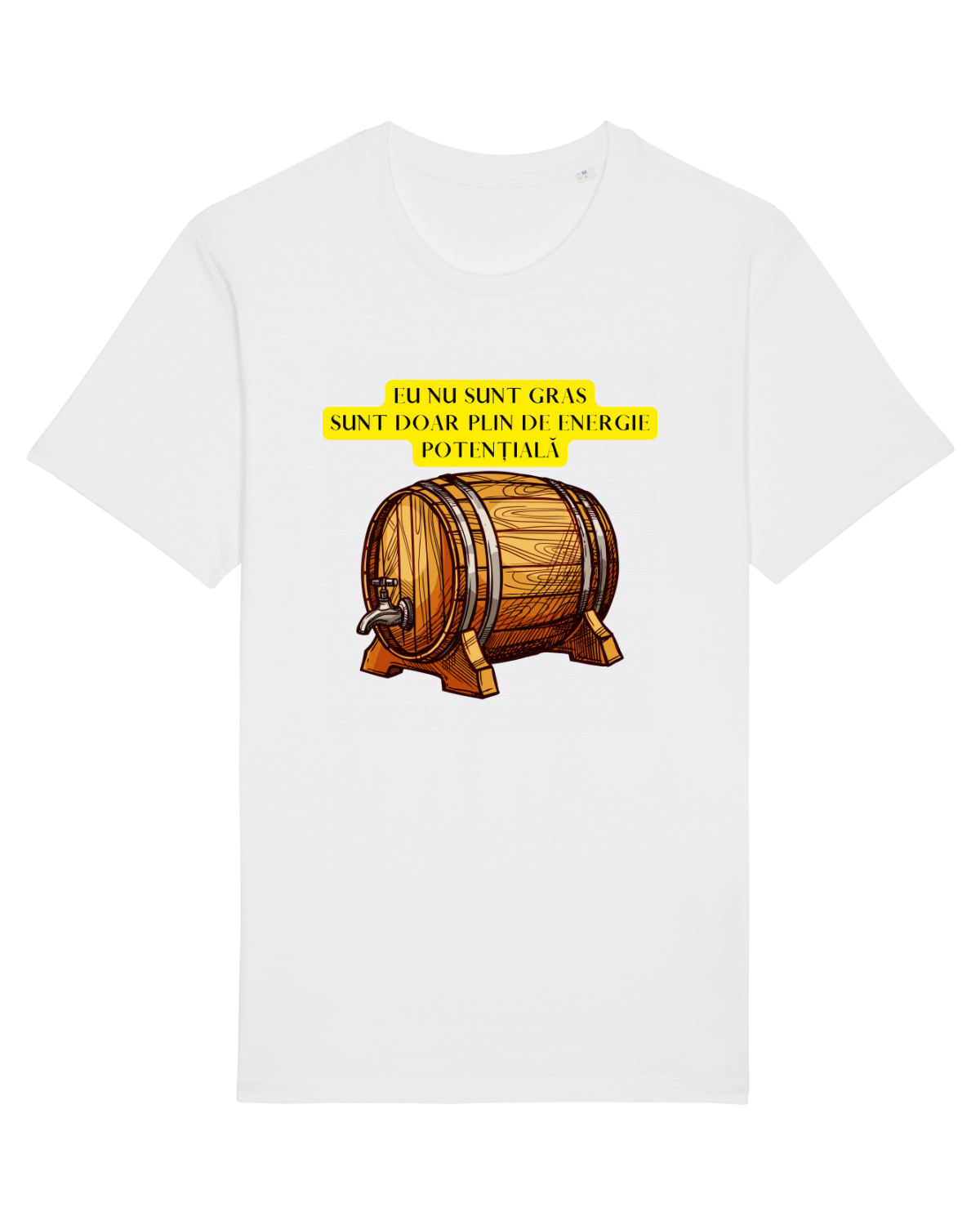 Tricou mânecă scurtă Unisex Rocker White