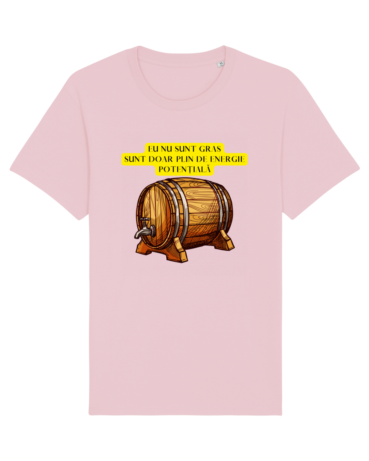 Tricou mânecă scurtă Unisex Rocker Cotton Pink