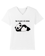 ÎMI PLACE SĂ DORM Tricou mânecă scurtă guler V Bărbat Presenter