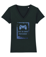 SUNT UN GAMER PROFESIONIST Tricou mânecă scurtă guler V Damă Evoker
