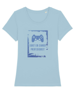 SUNT UN GAMER PROFESIONIST Tricou mânecă scurtă guler larg fitted Damă Expresser