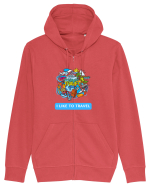 I LIKE TO TRAVEL Hanorac cu fermoar Unisex Connector