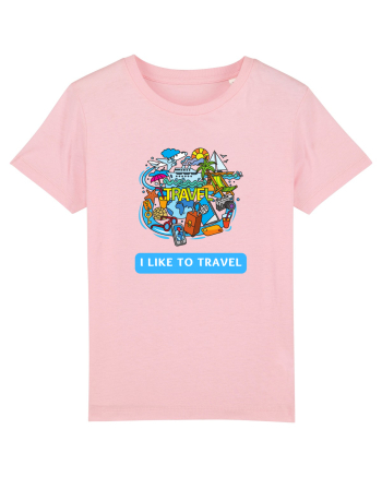I LIKE TO TRAVEL Cotton Pink
