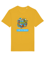 I LIKE TO TRAVEL Tricou mânecă scurtă Unisex Rocker