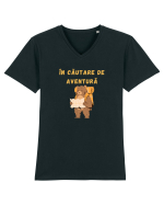 ÎN CĂUTARE DE AVENTURĂ Tricou mânecă scurtă guler V Bărbat Presenter