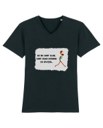 EU NU SUNT SLAB Tricou mânecă scurtă guler V Bărbat Presenter