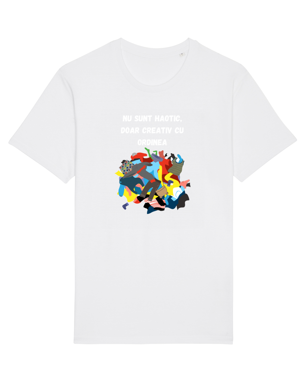 Tricou mânecă scurtă Unisex Rocker White