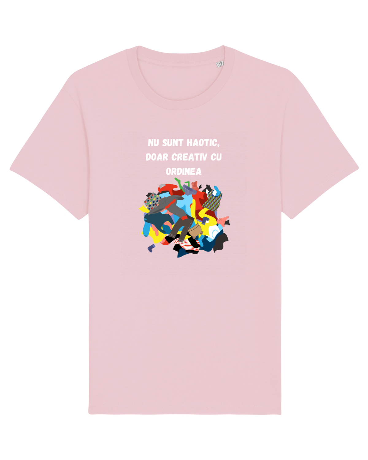 Tricou mânecă scurtă Unisex Rocker Cotton Pink