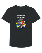 NU SUNT HAOTIC, DOAR CREATIV CU ORDINEA Tricou mânecă scurtă guler larg Bărbat Skater
